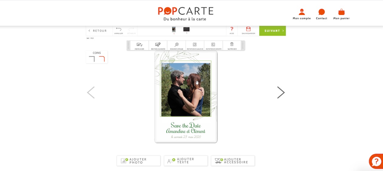 popcarte ; papeterie ; mariage ; save the date ; faire part